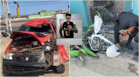 Pisco: auto parte en dos una motocicleta y causa la muerte de joven de 33 años