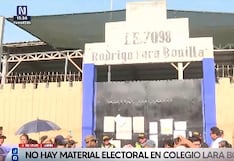 Suspenden votación en colegio Lara Bonilla de Lurín: Material electoral nunca llegó