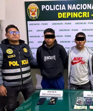Presunta banda criminal “Los Gatilleros de Paucarcolla” implicada en asaltos con armas en Puno. Foto: PNP.
