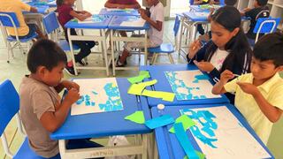 Piura: Niños de Santa Sara aprenden arte creativo en cerámica, pintura y collage
