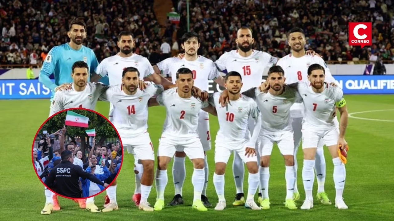 Mundial 2026: Selección de Irán aterrizó en Los Ángeles bajo fuerte seguridad antes de partido con Nueva Zelanda. Composición: Diario Correo.