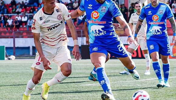 Se dejó empatar en los últimos minutos a un gol ante UTC en Cajamarca.