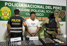 Pisco: detienen a alias “Pipo” con 480 ketes de pasta básica de cocaína