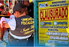 Clausuran locales en Pisco por incumplir normas de seguridad durante operativo de fiscalización