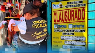 Clausuran locales en Pisco por incumplir normas de seguridad durante operativo de fiscalización