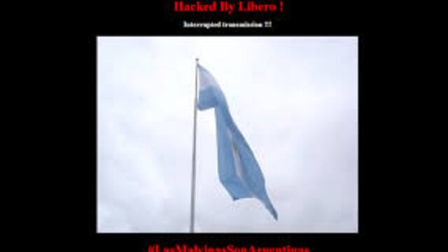 ​Hackean webs de islas Malvinas con mensaje de que éstas pertenecen a Argentina