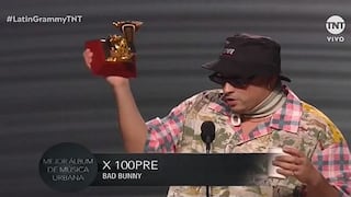 Bad Bunny y su reclamo por el reguetón tras ganar premio en Latin Grammy 2019