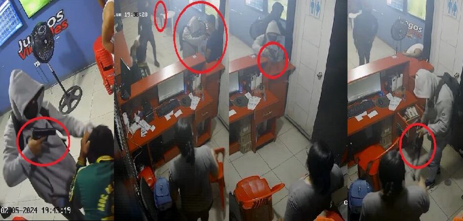 Los delincuentes amenazaron de muerte a los usuarios.