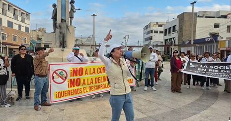 Nasca: ciudadanos marcharon en Marcona para exigir acciones urgentes contra la criminalidad
