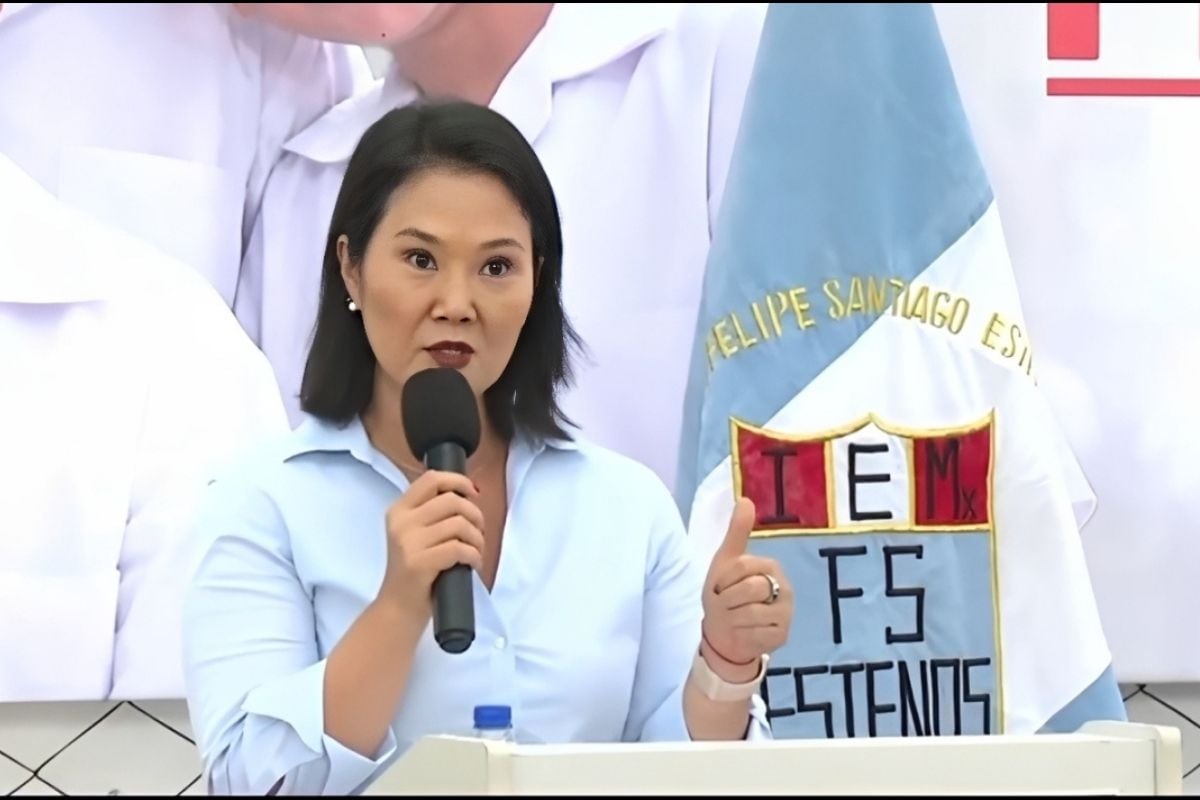 Keiko Fujimori anuncia estrictas medidas pára colegiales (Foto: @TVPeru)