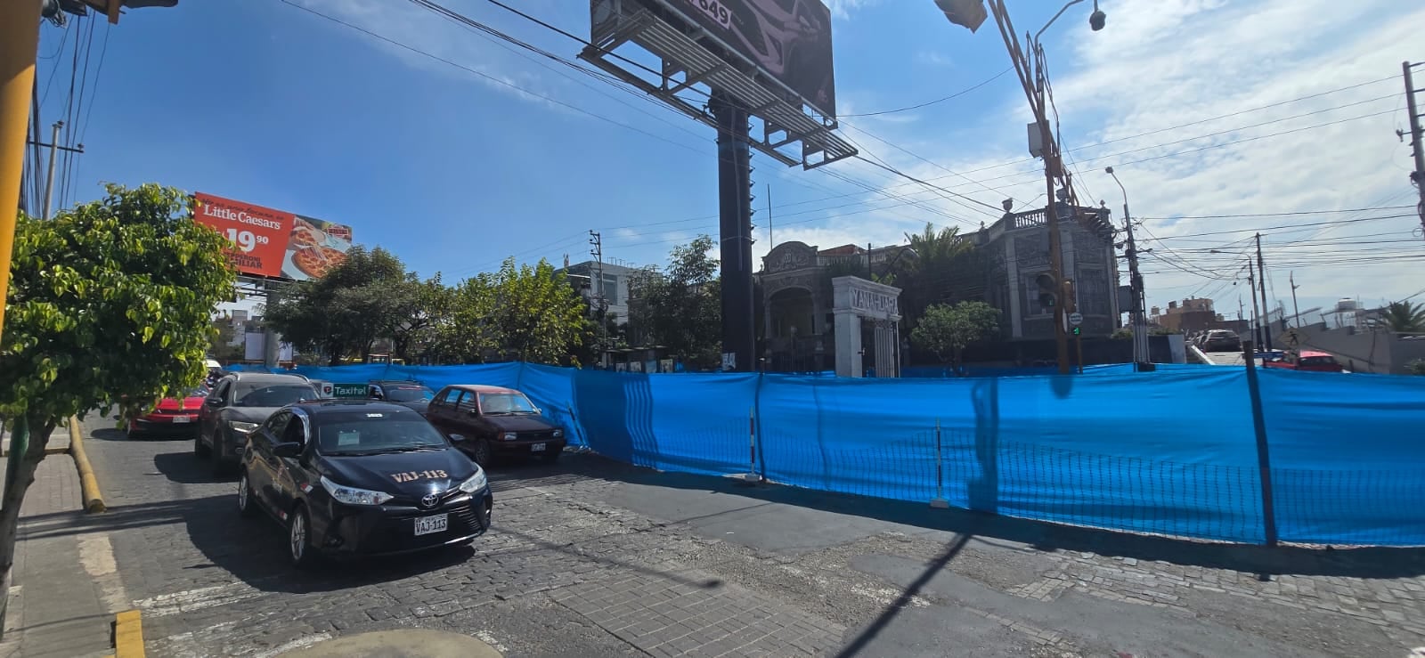 Este es el desvío por el cierre parcial de la avenida Ejército en Yanahuara (Foto: Omar Cruz/@photo.gec)