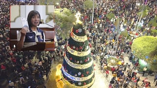 Chiclayo: alcaldesa intenta lavarse las manos tras escándalo del árbol navideño