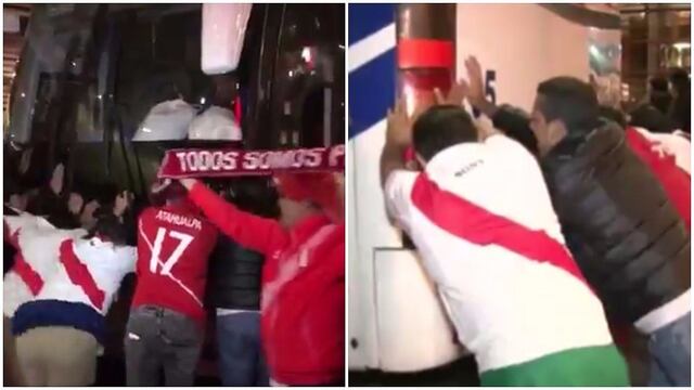 ​Selección peruana: bus se quedó sin batería y los hinchas ayudaron a empujar (VIDEO)