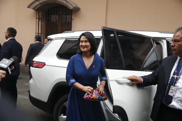 Keiko Fujimori inicia agenda de la Transmisión de Mando en Torre Tagle