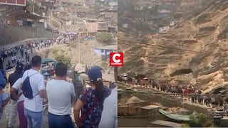 SJM: ciudadanos formaron largas colas para ingresar a votar tras retrasos en entrega del material electoral