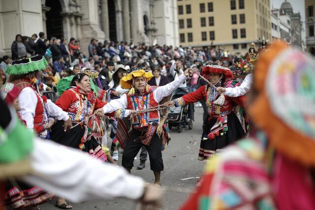 En el Centro Histórico de Lima se celebró la Festividad Religiosa en Honor al Señor de Qoyllurit'i. (Foto: Joel Alonzo/ @photo.gec)