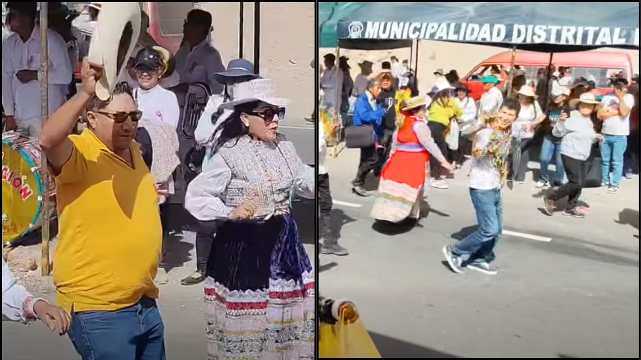 Candidatos Muñoz y Oscco fueron rechazados en el desfile de la Autopista Arequipa-La Joya