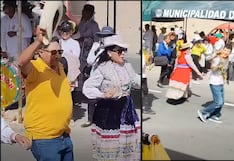Candidatos Muñoz y Oscco rechazados en el desfile de la Autopista Arequipa-La Joya