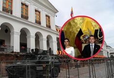 Verónica Abad: Palacio de Gobierno de Ecuador con fuerte resguardo policial