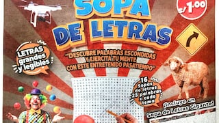Mañana reclame gratis el suplemento sopas de letras