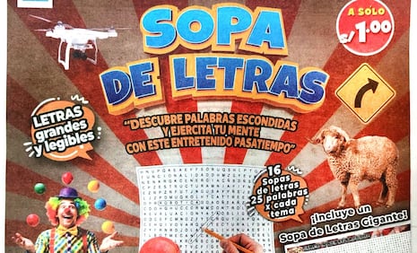 Mañana reclame gratis el suplemento sopas de letras