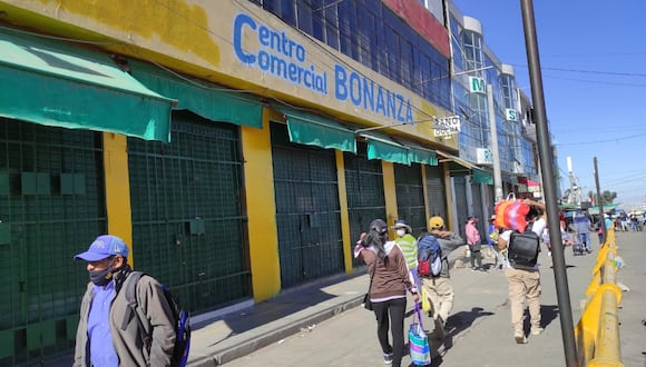 Negocios cerrados en Arequipa. Foto: GEC