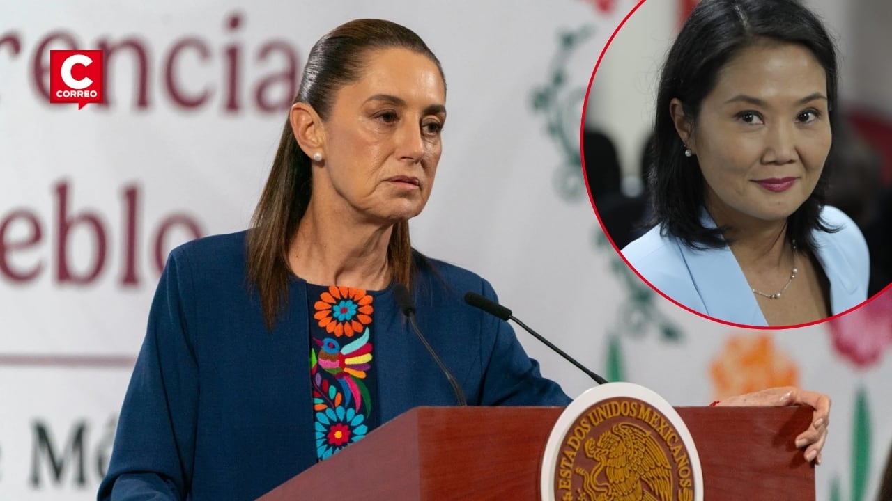 Claudia Sheinbaum no descarta recuperar vínculos con Perú y anuncia contacto con equipo de Keiko Fujimori. Composición: Diario Correo.