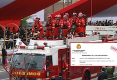Por primera vez los bomberos no participarán en la Gran Parada Militar