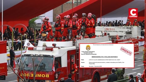 Cuerpo de Bomberos Voluntarios no participará en la Gran Parada Militar por primera vez