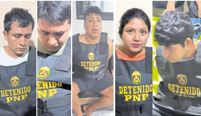 David Vásquez, Julio Vásquez, Carlos Peña, Gallardo y Córdova cumplen detención preliminar.
