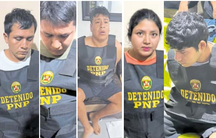 David Vásquez, Julio Vásquez, Carlos Peña, Gallardo y Córdova cumplen detención preliminar.