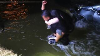 La Oroya: dos jóvenes resultan heridos tras caer con su auto al río Mantaro