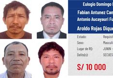 Satipo: Ofrecen de 10 mil soles por captura de implicados en la desaparición de cuatro personas
