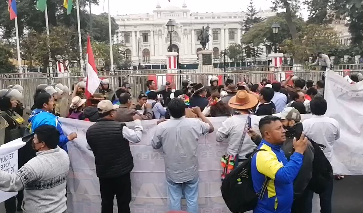 Protesta en el Congreso