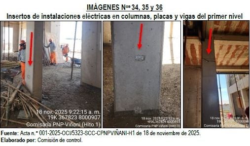 OCI advierte que insertos podrían afectar el comportamiento estructural del edificio y la vida útil de la obra. (Foto: Difusión)