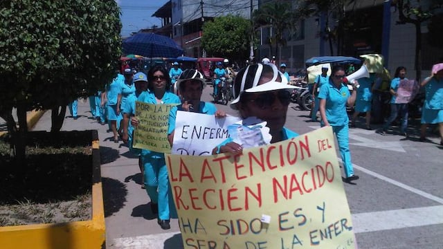 Ucayali: enfermeras protestan exigiendo publicación de acta