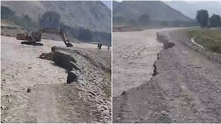 Chincha: incremento del caudal del río Chico arrasa camino rural en Huamanpali