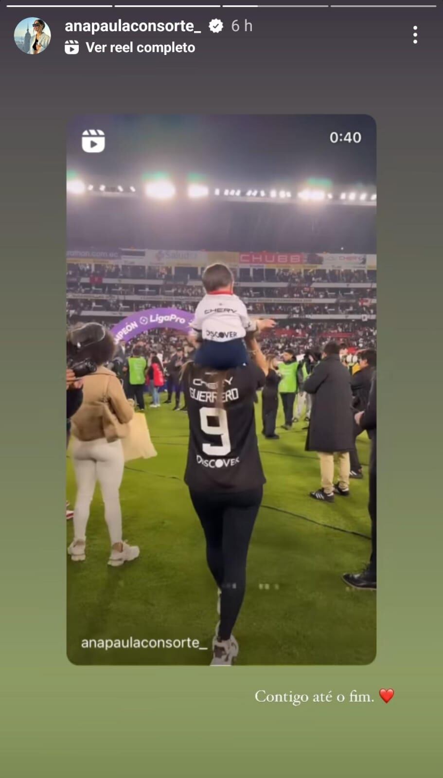 Ana Paula Consorte envía mensaje a Paolo Guerrero tras polémica en su club. (Foto: Captura de IG)