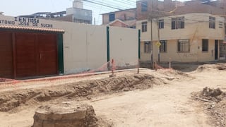 Chiclayo: obra de S/9,3 millones en Santa Rosa luce paralizada