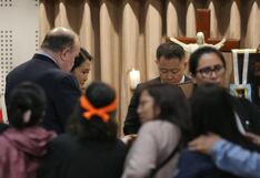 Rafael López Aliaga llegó al velorio del expresidente Alberto Fujimori