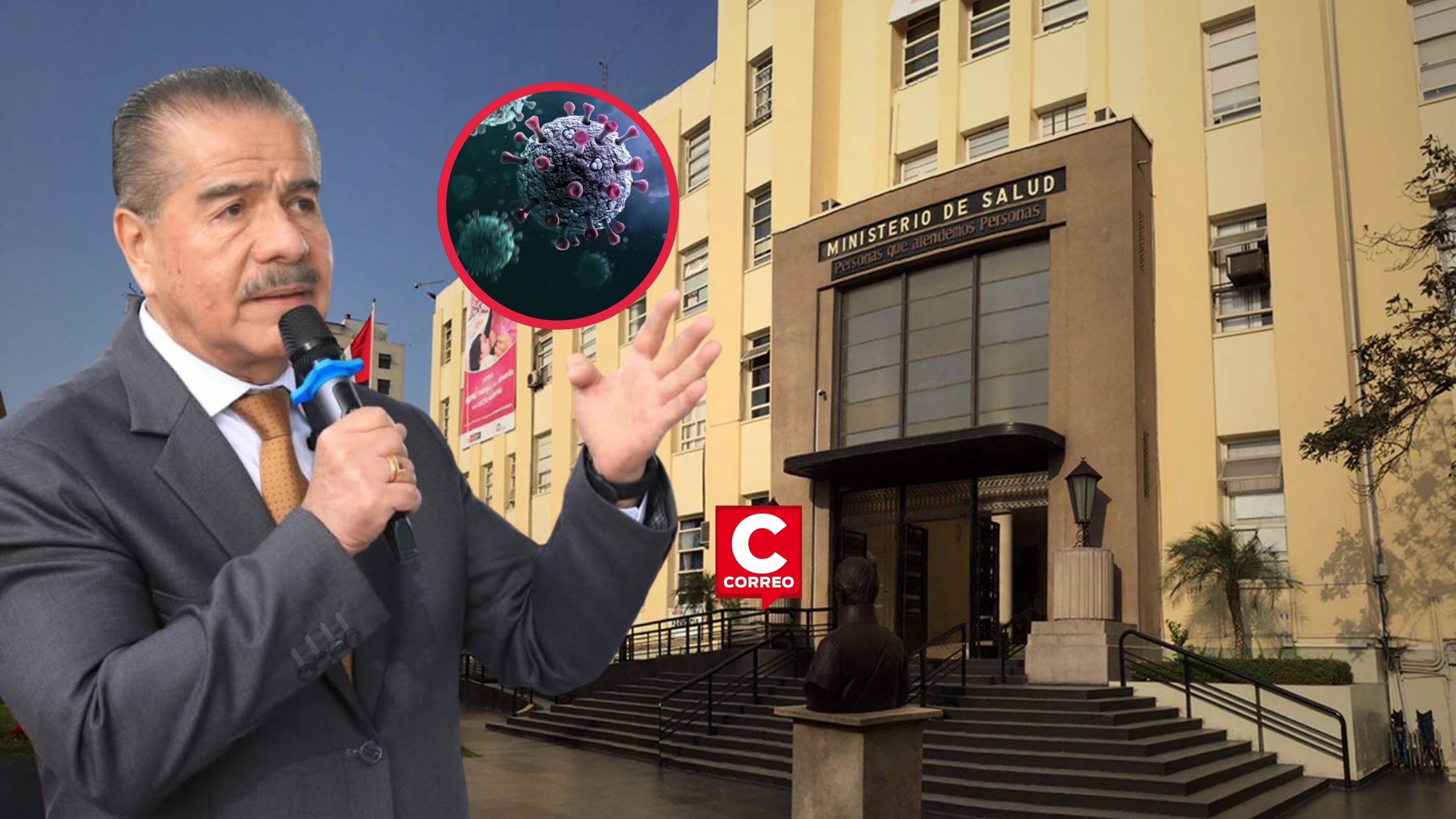 Ministro de Salud descarta alarma por variante de influenza H3N2: riesgo sigue en nivel leve a moderado. Composición: Diario Correo