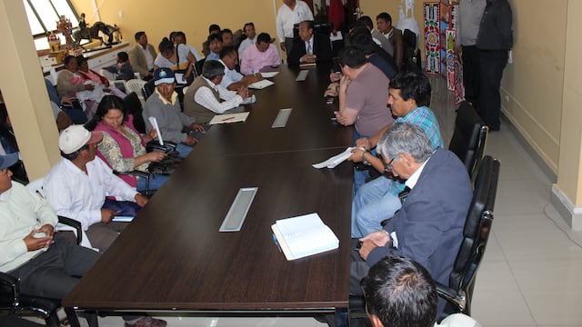 Comuneros de Tambillo, TGP y funcionarios del GRA sostuvieron reunión