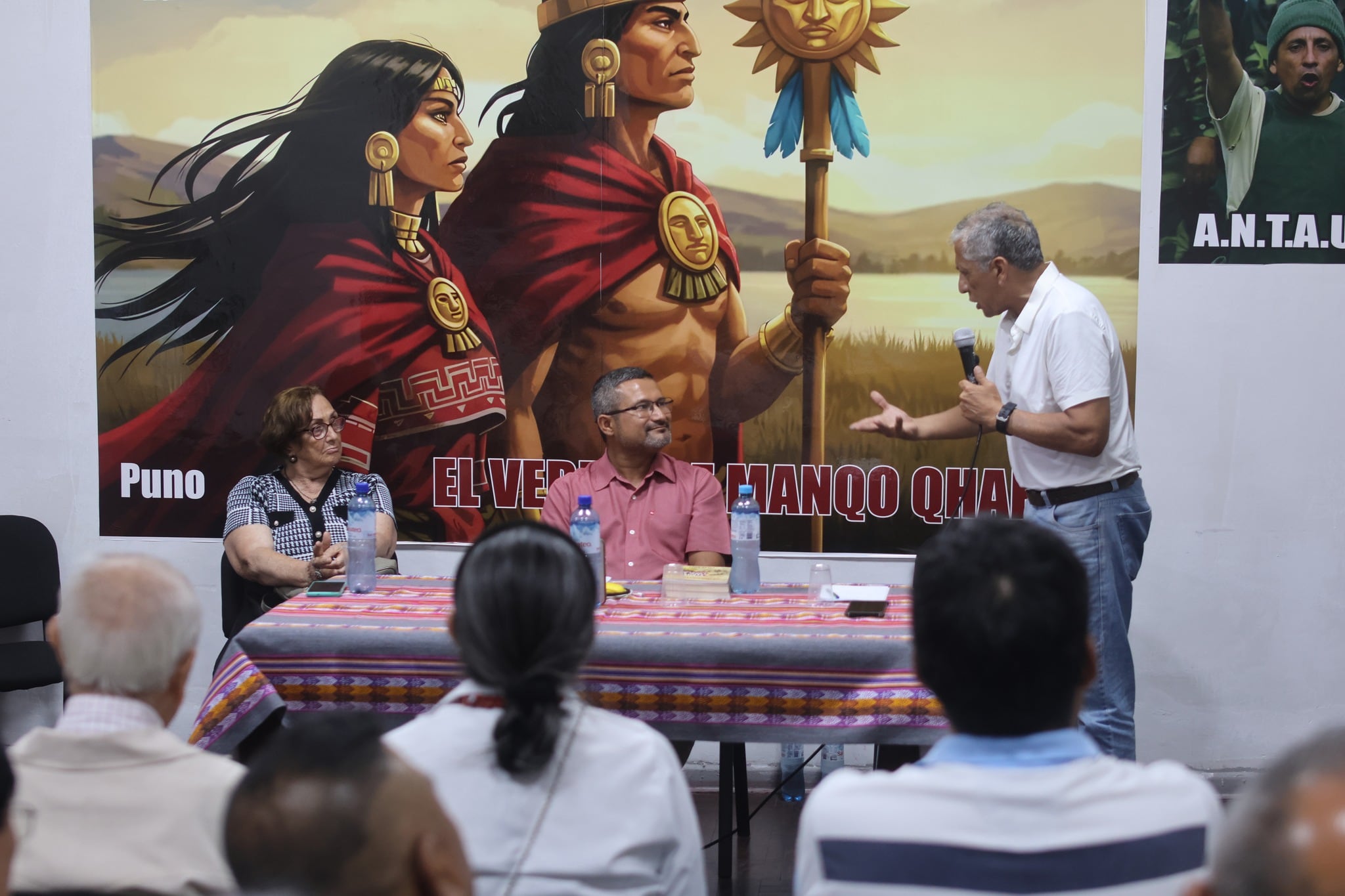 Antauro Humala acompañó a Ronald Atencio en una actividad. (Foto: Facebook Antauro Humala)