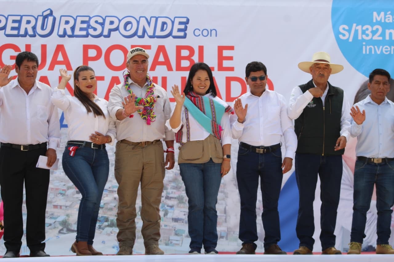 Keiko Fujimori pide trabajo conjunto de los 3 niveles de gobierno y promete pistas para Cerro Colorado en Arequipa