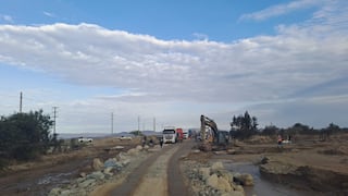 Ica: se restablece el tránsito en el Km. 337 de la Panamericana Sur tras huaicos en Ocucaje