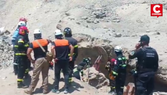 Desprendimiento de rocas en playa La Chira deja dos heridos.
