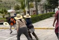 Arequipa: Opositores a la vía Joctay en Salamanca agreden a alcalde (VIDEO)