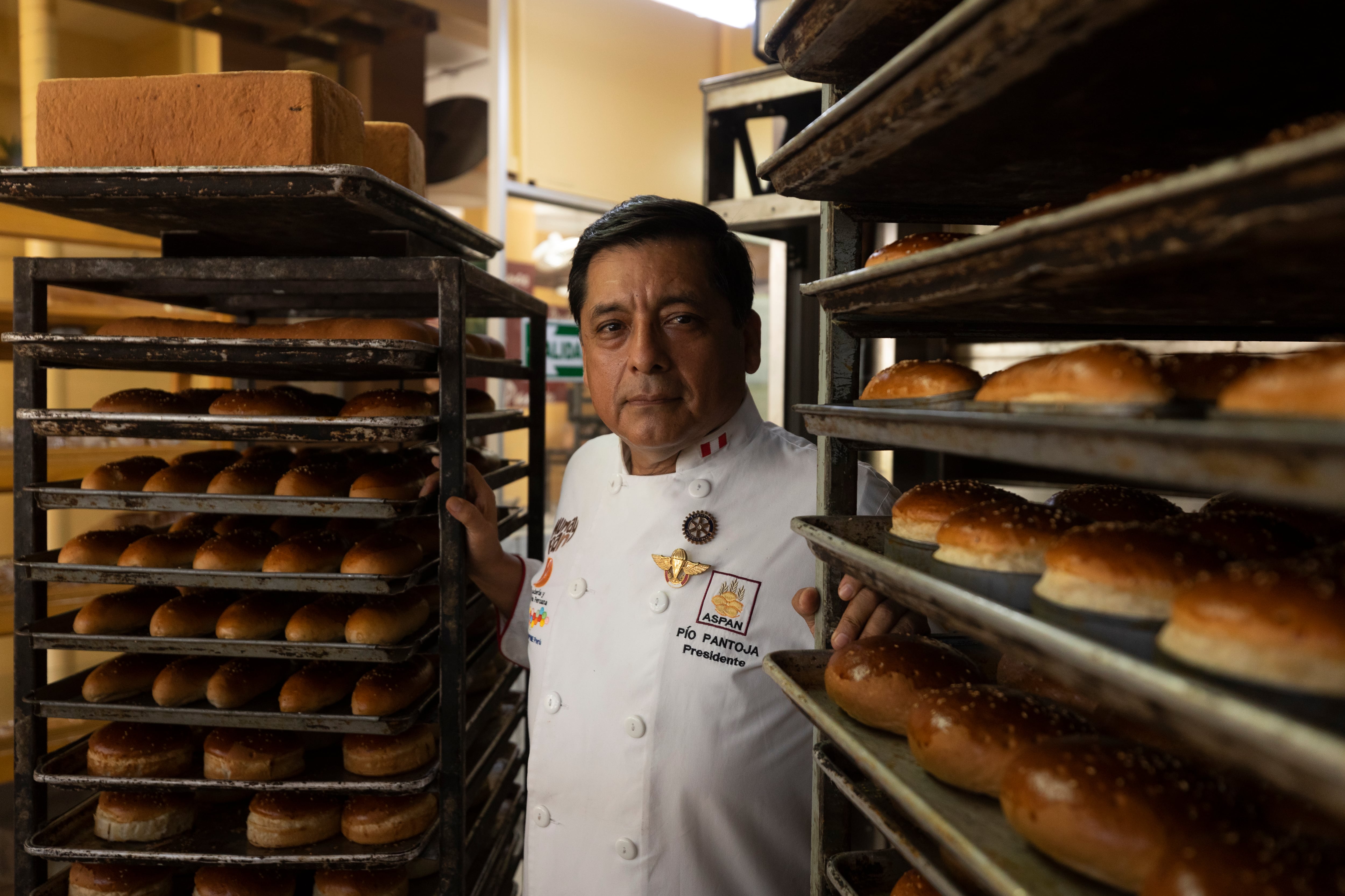 Pío Pantoja, presidente de la Asociación de Panaderos del Perú. (Foto: GEC)
