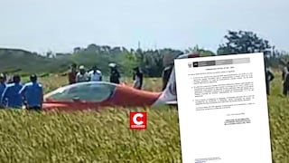 Chiclayo: aeronave FAP realiza aterrizaje de emergencia en campo de cultivo tras fallas técnicas