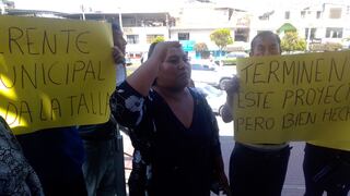 Tacna: Pobladores protestan por demora en obra de vías en La Esperanza (VIDEO)
